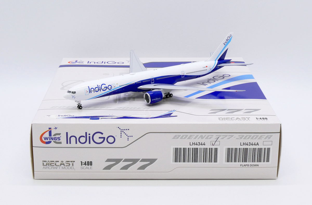 インディゴ 777-300ER TC-LKD 1/400 Jcwings インディゴ 777-300ER TC-LKD 1/400 LH4344