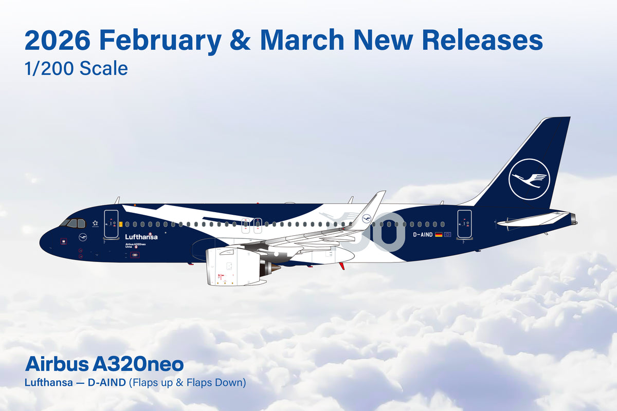 予約＞SQwings ルフトハンザ A320neo D-AIND 100周年記念塗装 1/200