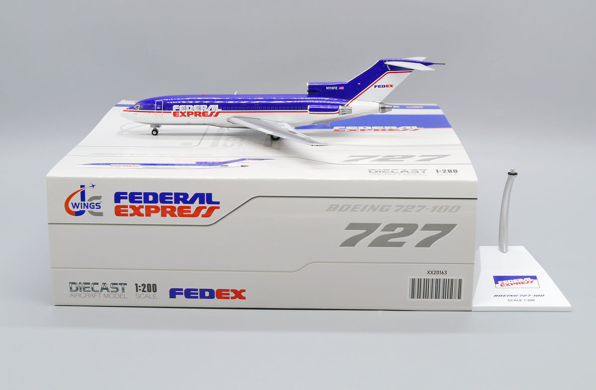 Jcwings FedEx 727-100F N115FE 1/200 XX20163 - Aircraftmodels777