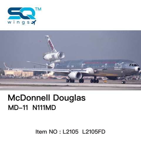 ＜予約＞SQwings マクドネルダグラス MD-11 N111MD 1/200 L2105FD(フラップダウン版)