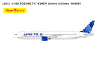 &lt;Reservierung&gt; Pandamodel United Airlines 767-400ER N66056 1/400 52363