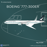 NGmodel キャセイパシフィック航空 777-300ER B-KQW 1/400 73069