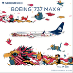 NGmodel アエロメヒコ航空 737MAX9 XA-GQS 1/400 89014