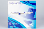 &lt;Reservierung&gt; NGmodel United Airlines 737MAX10 N27753 1/400 90001