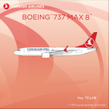 NGmodel ターキッシュエアラインズ 737MAX8 TC-LCB 1/200 92011