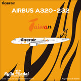 ＜予約＞Kylin Model タイガーエア台湾 A320 B-50003 1/400 K322TTW01