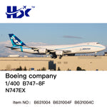 ＜予約＞HX Models ボーイング 747-8F N747EX 1/400 B632004F (フラップダウン版)