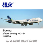 ＜予約＞HX Models ボーイング 747-8F N841BA 1/400 B632007F (フラップダウン版)
