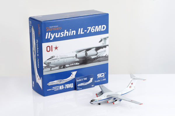 予約＞SQwings ロシア空軍 IL-76MD Red01 1/200 L2095 - Aircraftmodels777