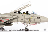 Jcwings アメリカ海軍 F-14A 第41戦闘攻撃飛行隊 Black Aces USS Nimitz シドラ湾事件 1981年 1/72 JCW-72-F14-017