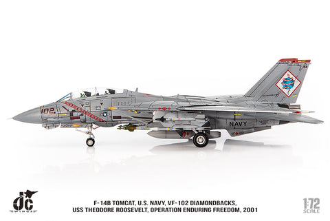 ＜予約＞アメリカ海軍 F-14B VF-102 ダイアモンドバックス 不朽の自由作戦 2001年 1/72 JCW-72-F14-024