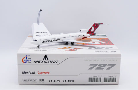 ＜予約＞Jcwings メキシカーナ航空 727-200 XA-MEH 1/200 LH2393