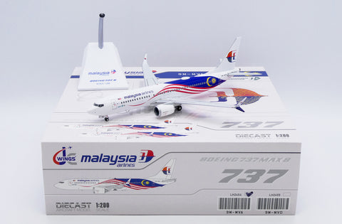 &lt;Reservierung&gt; Jcwings Malaysia Airlines 737MAX8 9M-MVA 1/200 LH2454