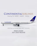 ＜予約＞Jcwings コンチネンタル航空 767-400ER N66051 1/200 LH2505