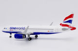 ＜予約＞Jcwings ブリティッシュエアウェイズ A320 G-EUYS ワンワールド塗装  1/200 SA2062