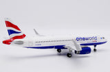 ＜予約＞Jcwings ブリティッシュエアウェイズ A320 G-EUYS ワンワールド塗装  1/200 SA2062