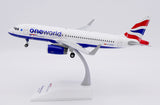 ＜予約＞Jcwings ブリティッシュエアウェイズ A320 G-EUYS ワンワールド塗装  1/200 SA2062