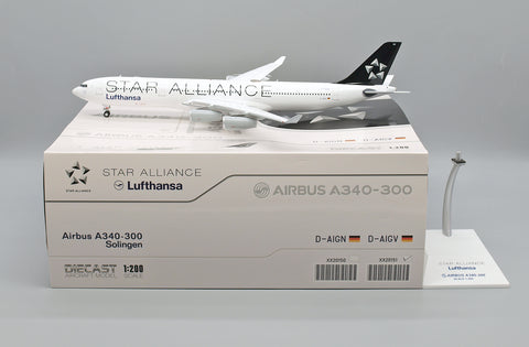 ＜予約＞Jcwings ルフトハンザ A340-300 D-AIGV 1/200 XX20151