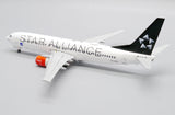 ＜予約＞Jcwings SASスカンジナビア航空 737-800 LN-RRW スターアライアンス塗装 1/200 XX20180