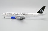 ＜予約＞Jcwings ユナイテッド航空 777-200ER N218UA スターアライアンス塗装 1/400 XX40080