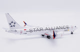 Jcwings シンガポール航空 737MAX8 9V-MBL スターアライアンス塗装 1/400 XX40351 Jcwings