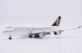 ＜予約＞Jcwings シンガポール航空 747-400 9V-SPP スターアライアンス塗装 1/400 XX40701A(フラップダウン版) Jcwings