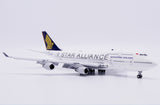 ＜予約＞Jcwings シンガポール航空 747-400 9V-SPP スターアライアンス塗装 1/400 XX40701A(フラップダウン版) Jcwings
