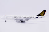 ＜予約＞Jcwings シンガポール航空 747-400 9V-SPP スターアライアンス塗装 1/400 XX40701 Jcwings