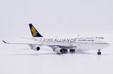＜予約＞Jcwings シンガポール航空 747-400 9V-SPP スターアライアンス塗装 1/400 XX40701 Jcwings