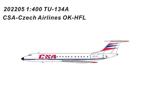 Pandamodel Czech Airlines Tu-134 OK-HFL 1/400 202205